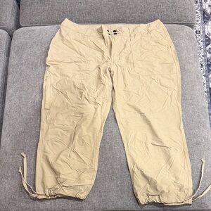 Patagonia Tan Cargo Drawstring Hem Pants